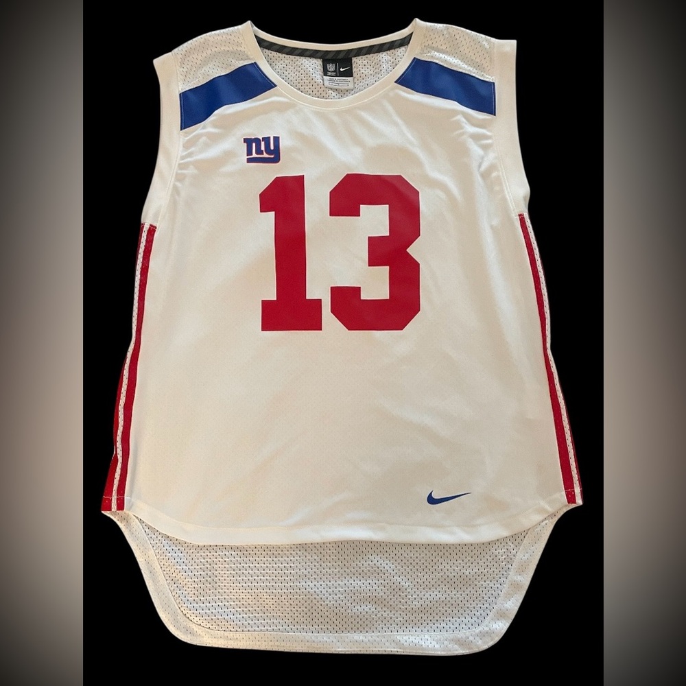 Nike Women’s NY Giants Beckham Jr #13 NFL Mesh Sleeveless Jersey Size L 👌